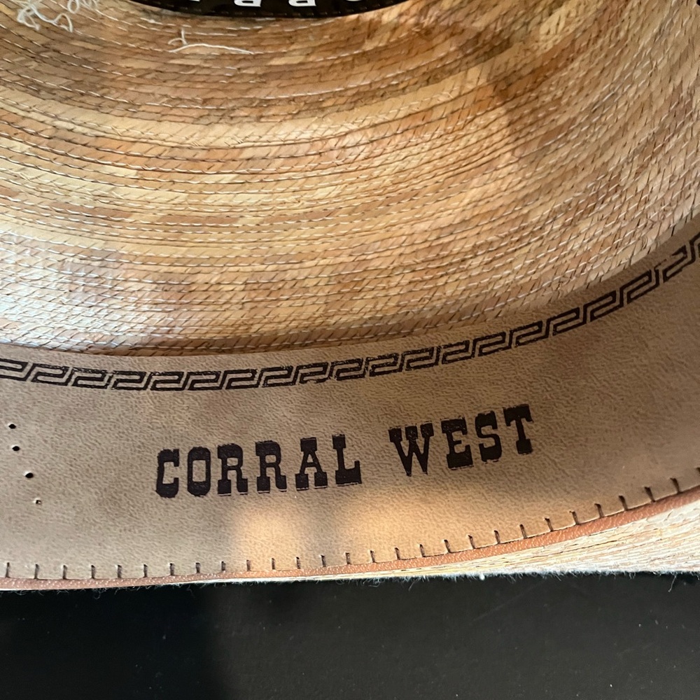 CORRAL WEST RANCHWEAR straw hat - Picture 8 of 10